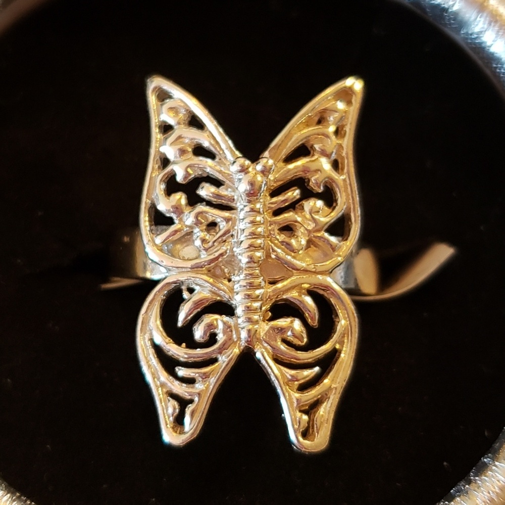 Sterling Butterfly Ring